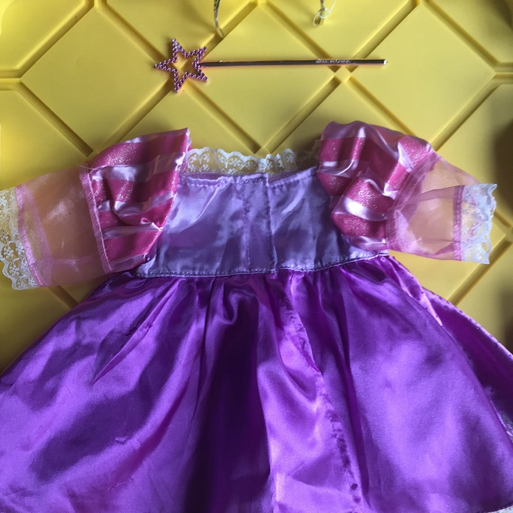 Build-A-Bear Purple and Pink Dress with Wand